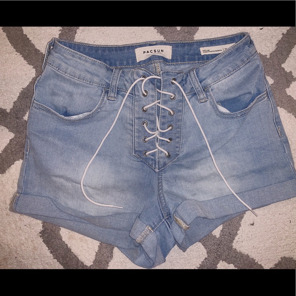 Pacsun “High Rise super Stretch Shortie” Shorts